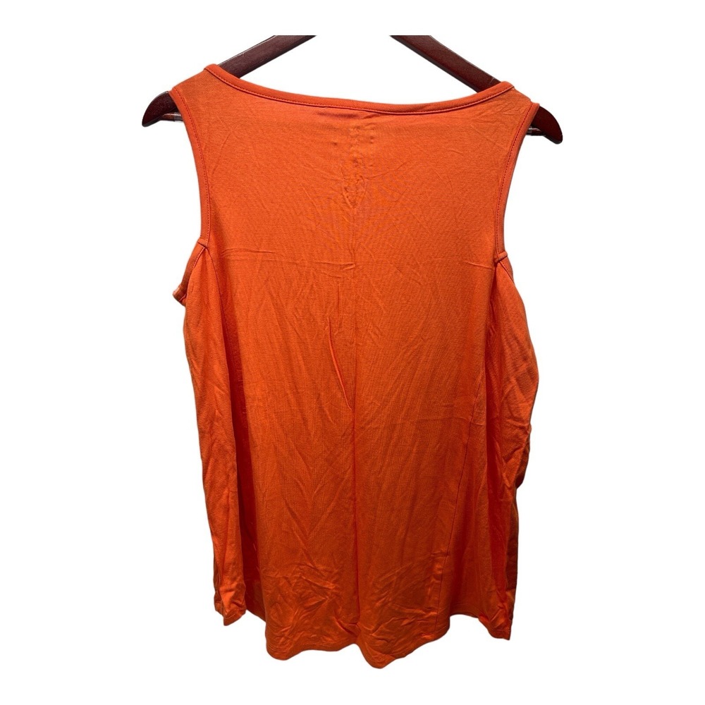2 Ashley Stewart Back To The Basics Women's 14/16 Blue Orange Tops - Picture 5 of 8